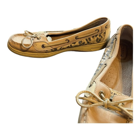 Sperry Top-Sider Leopard Print Boat Shoes – Size 10 - Picture 6 of 10